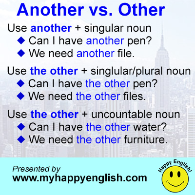 Another vs other - learn English